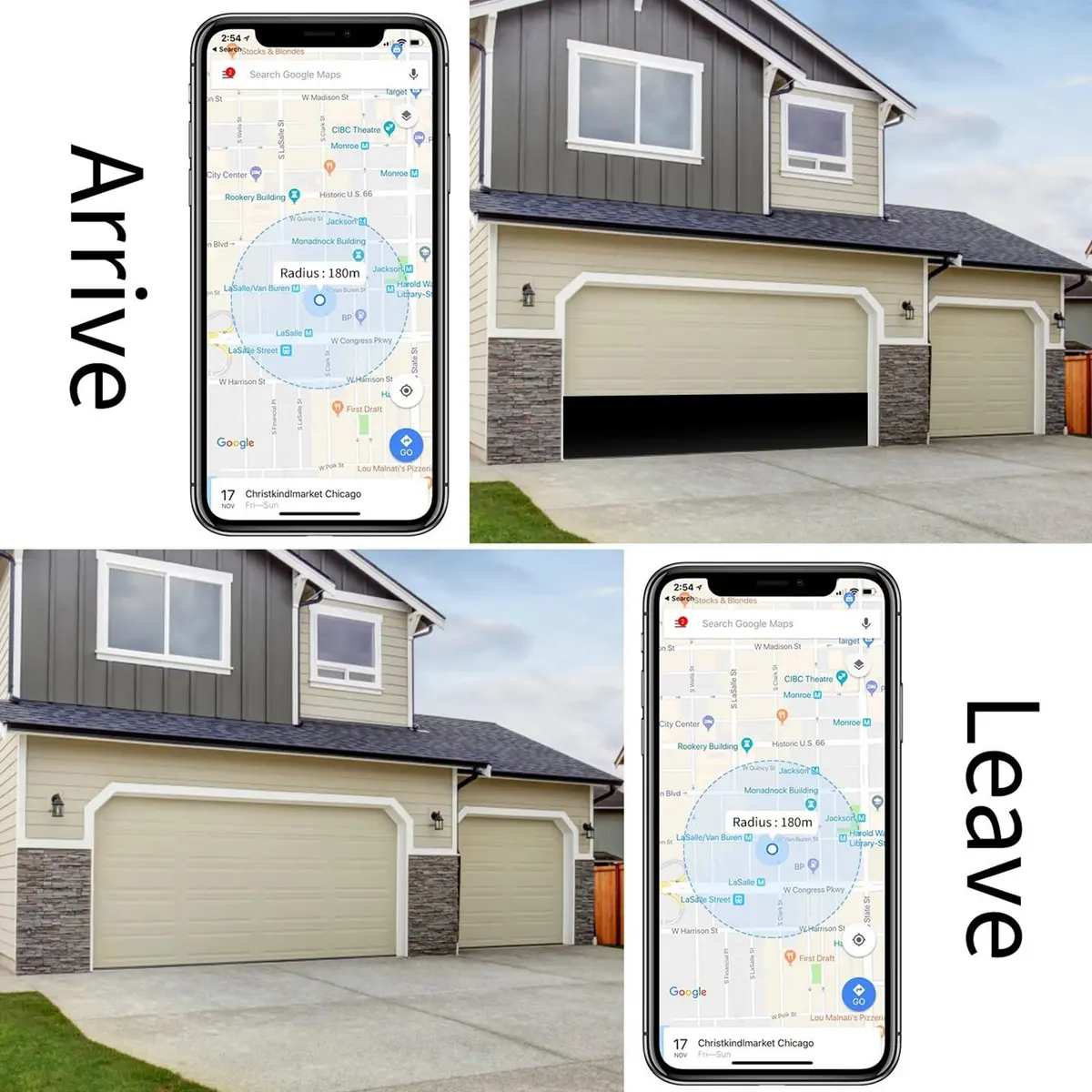 Dioche Smart Garage Door Opener Controller with Tuya Smart Life App Control & Voice Commands | 100-240V - view 3