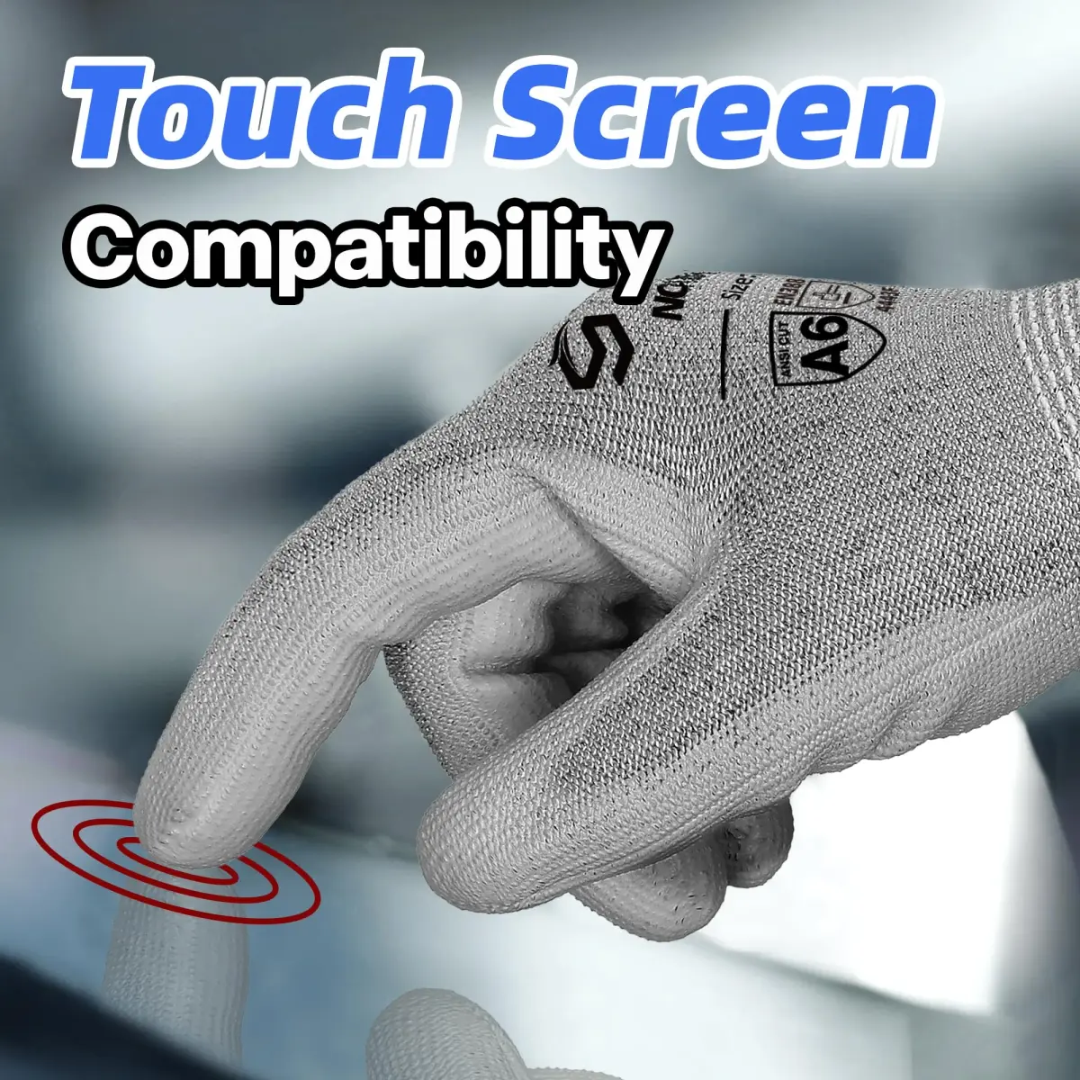 Schwer ANSI A7 Cut Resistant Work Gloves, 3 Pairs, Medium | HPPE & Steel Wire Blend - view 3