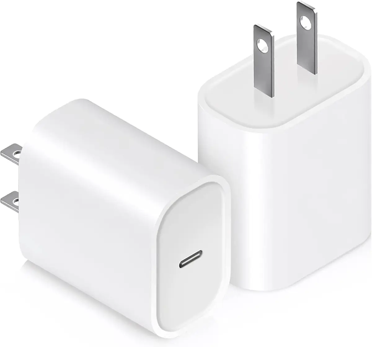 Ocupwei USB C Charger Block 20W | Fast Charging Wall Adapter for iPhone & Devices (2 Pack) - main product image