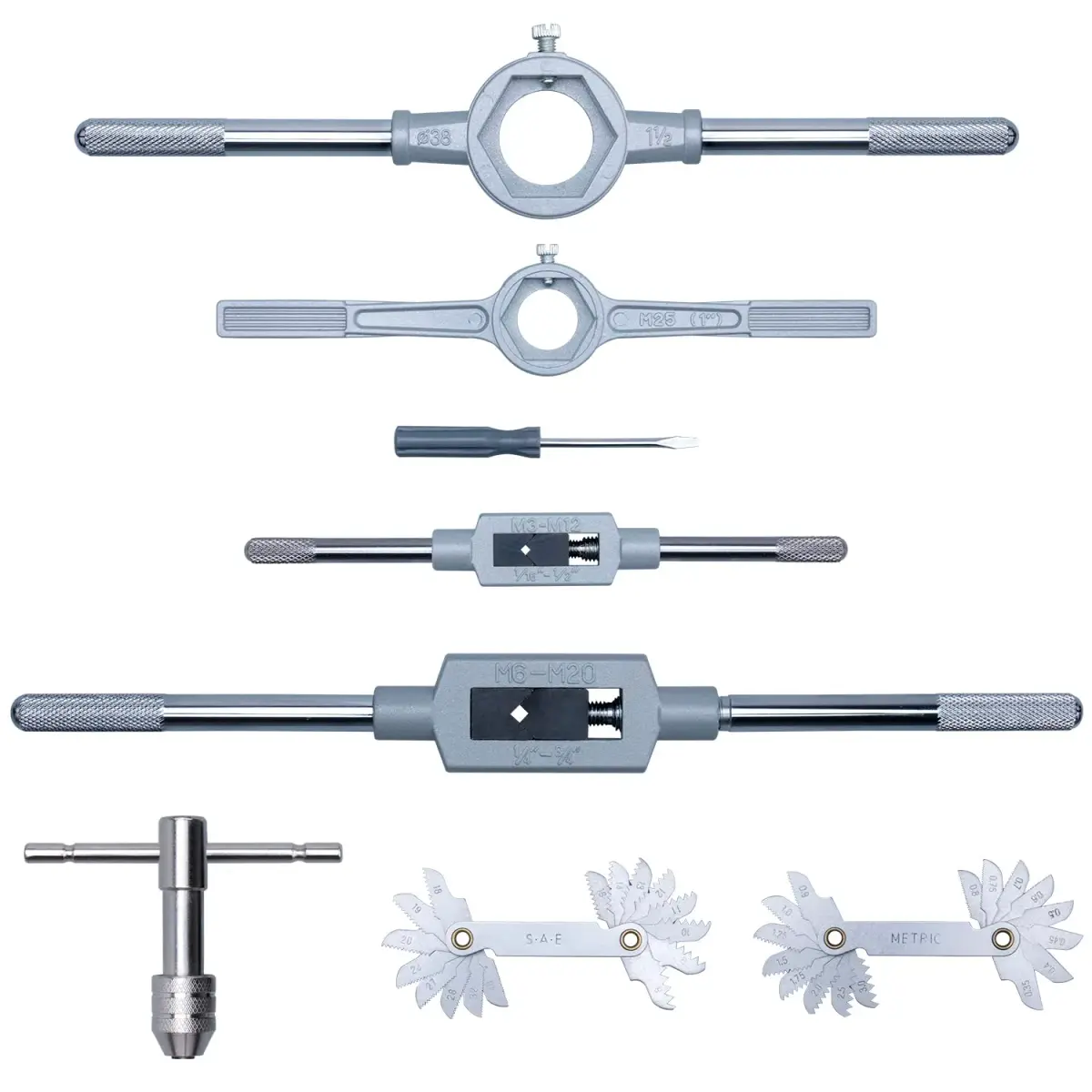 EFFICERE 86-Piece Master Tap and Hex Die Set | 3mm-16mm (M3-M16) & #4-5/8" SAE - view 4