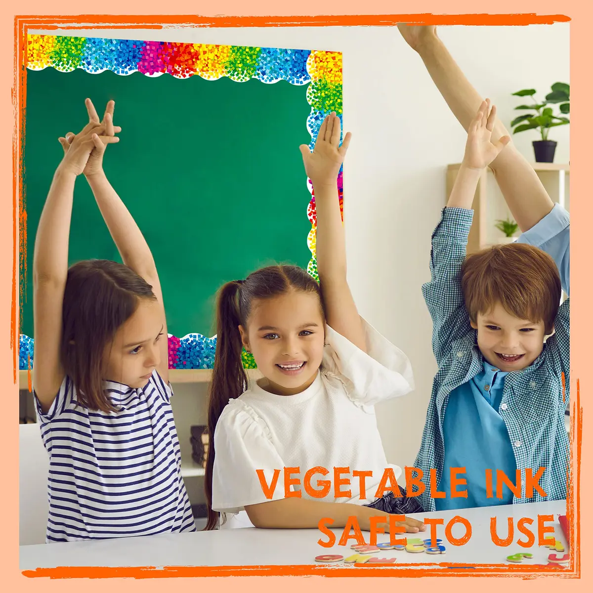 ERKE 60 Feet Bulletin Board Borders | Self Adhesive Confetti Scalloped Rolled Border for Classroom & Office - view 6
