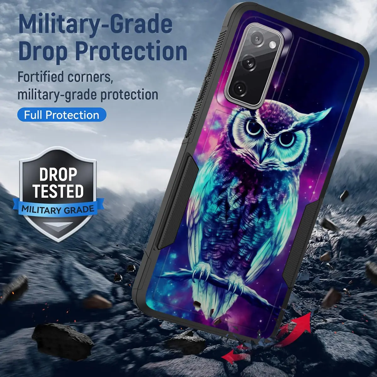KJFHDJFDH Galaxy S20 FE 5G Case Dual Layer Shockproof 6.5 Inch | Rugged Heavy Duty Protection - view 5