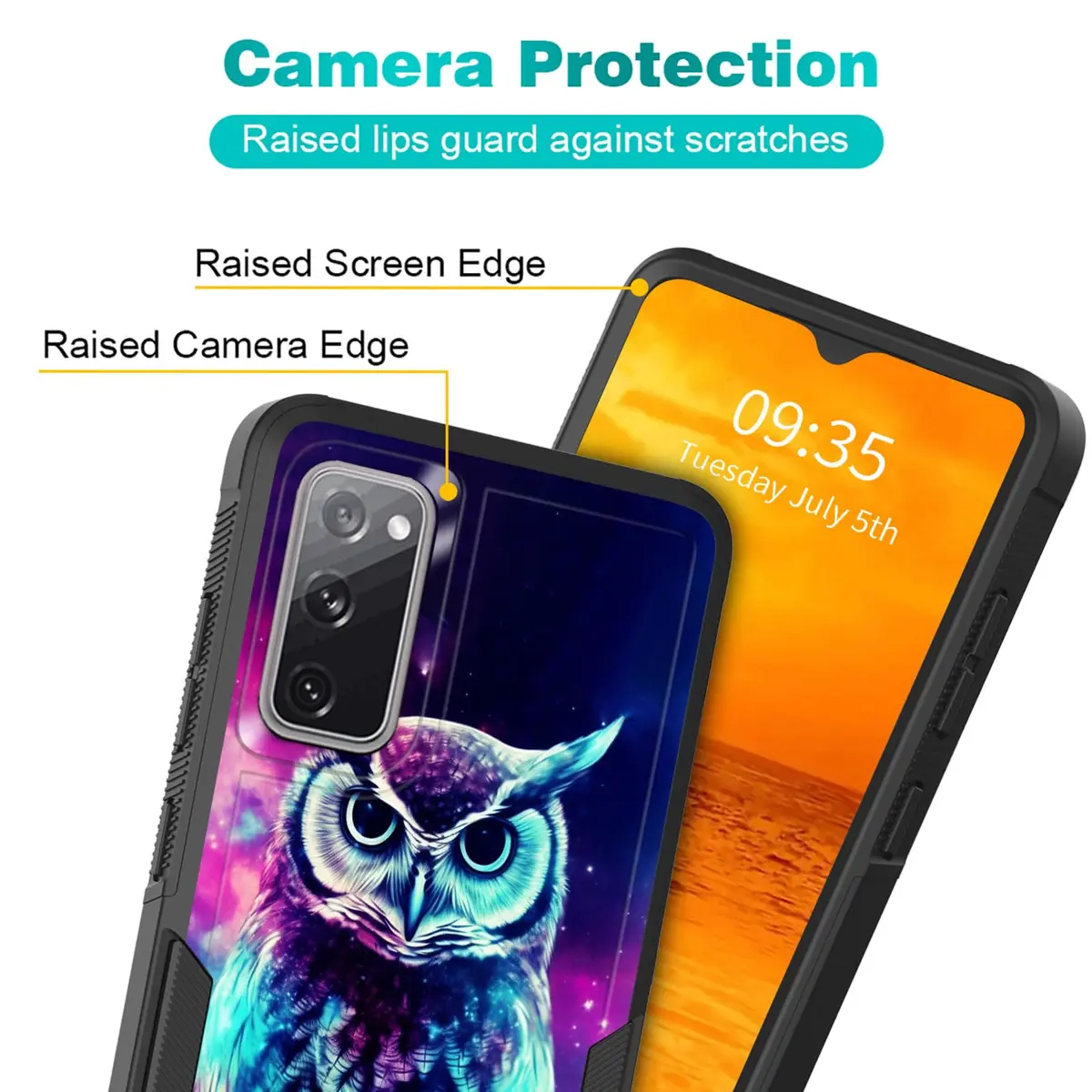 KJFHDJFDH Galaxy S20 FE 5G Case Dual Layer Shockproof 6.5 Inch | Rugged Heavy Duty Protection - view 3