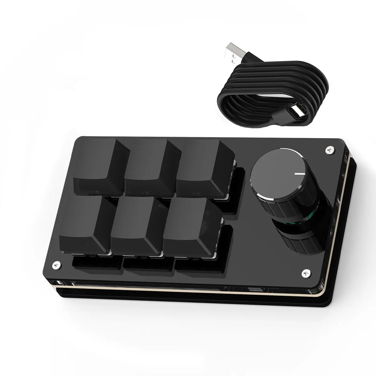 SIKAI CASE Programmable Macro Keyboard 6 Keys with Knob | Hot-Swappable Mechanical Switches - main product image