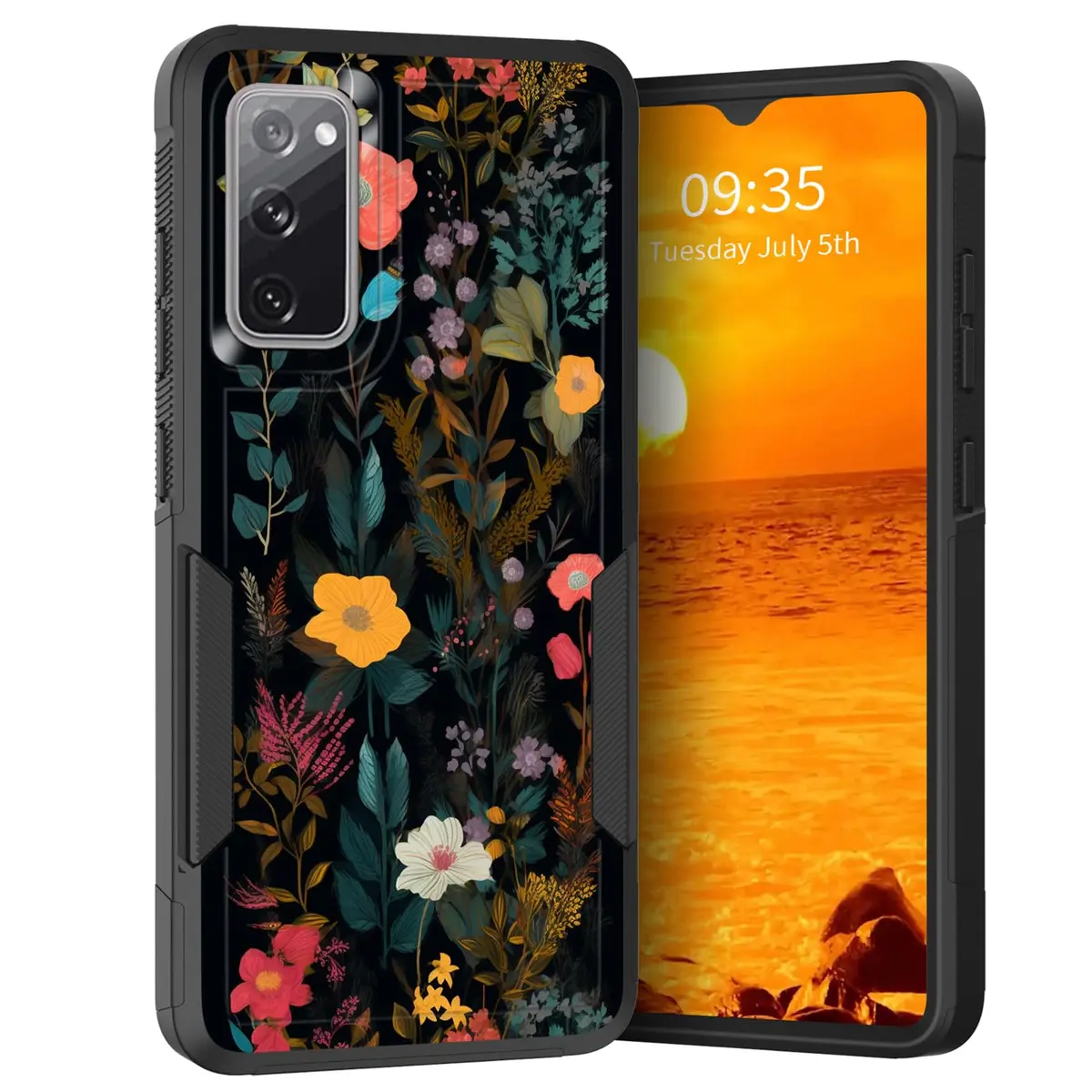 KJFHDJFDH Galaxy S20 FE 2022 Case | Dual Layer Shockproof Floral Design - main product image