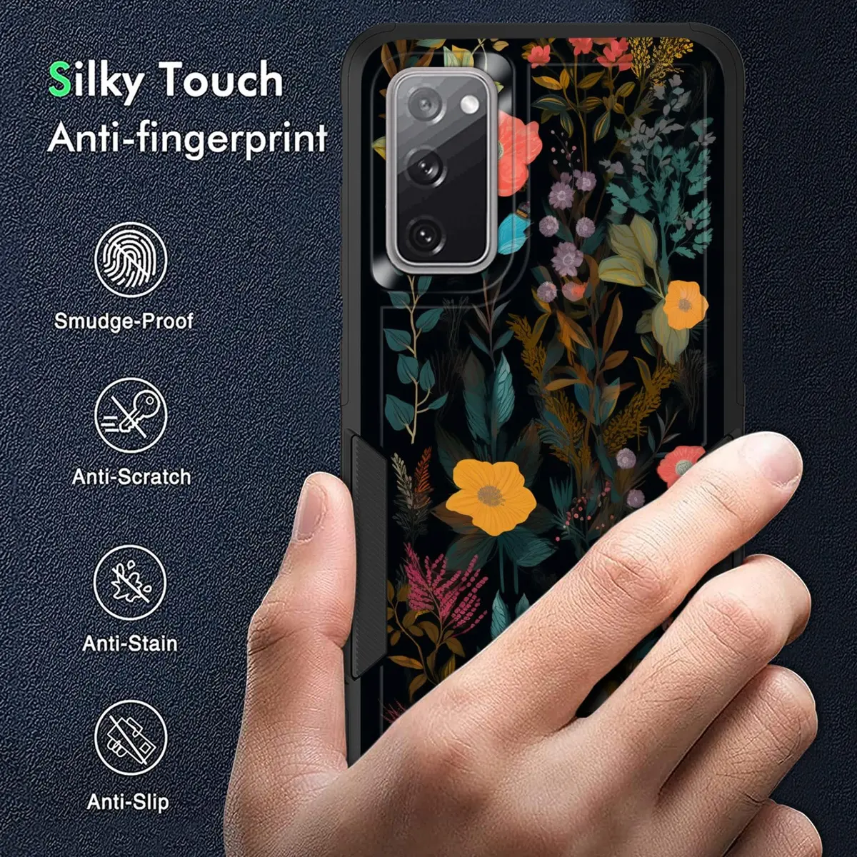 KJFHDJFDH Galaxy S20 FE 2022 Case | Dual Layer Shockproof Floral Design - view 5