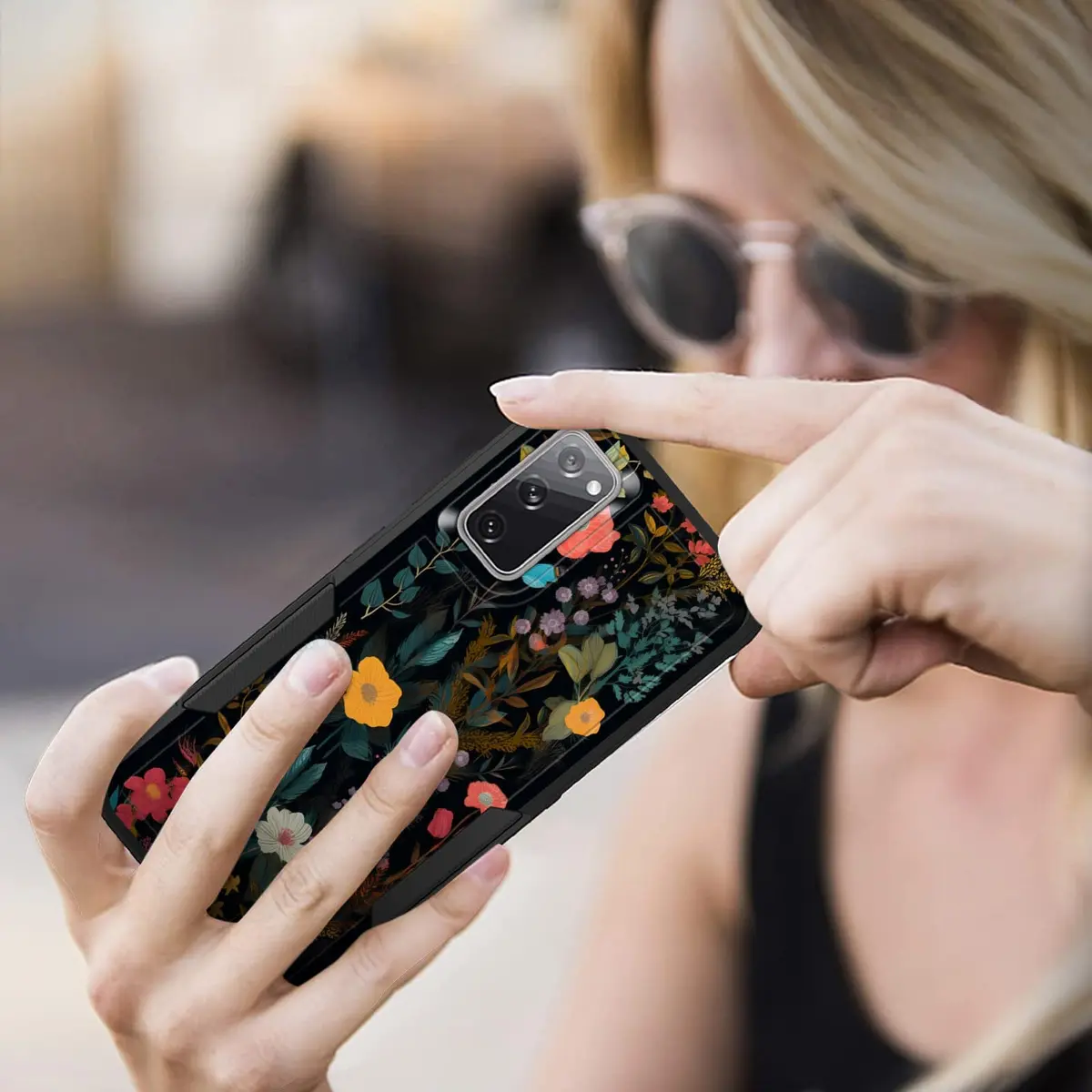 KJFHDJFDH Galaxy S20 FE 2022 Case | Dual Layer Shockproof Floral Design - view 7