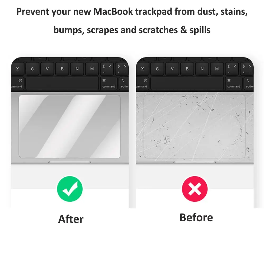 imComor 2PCS Trackpad Protector for MacBook Air 13.6 | Anti-Scratch Waterproof Skin - view 5