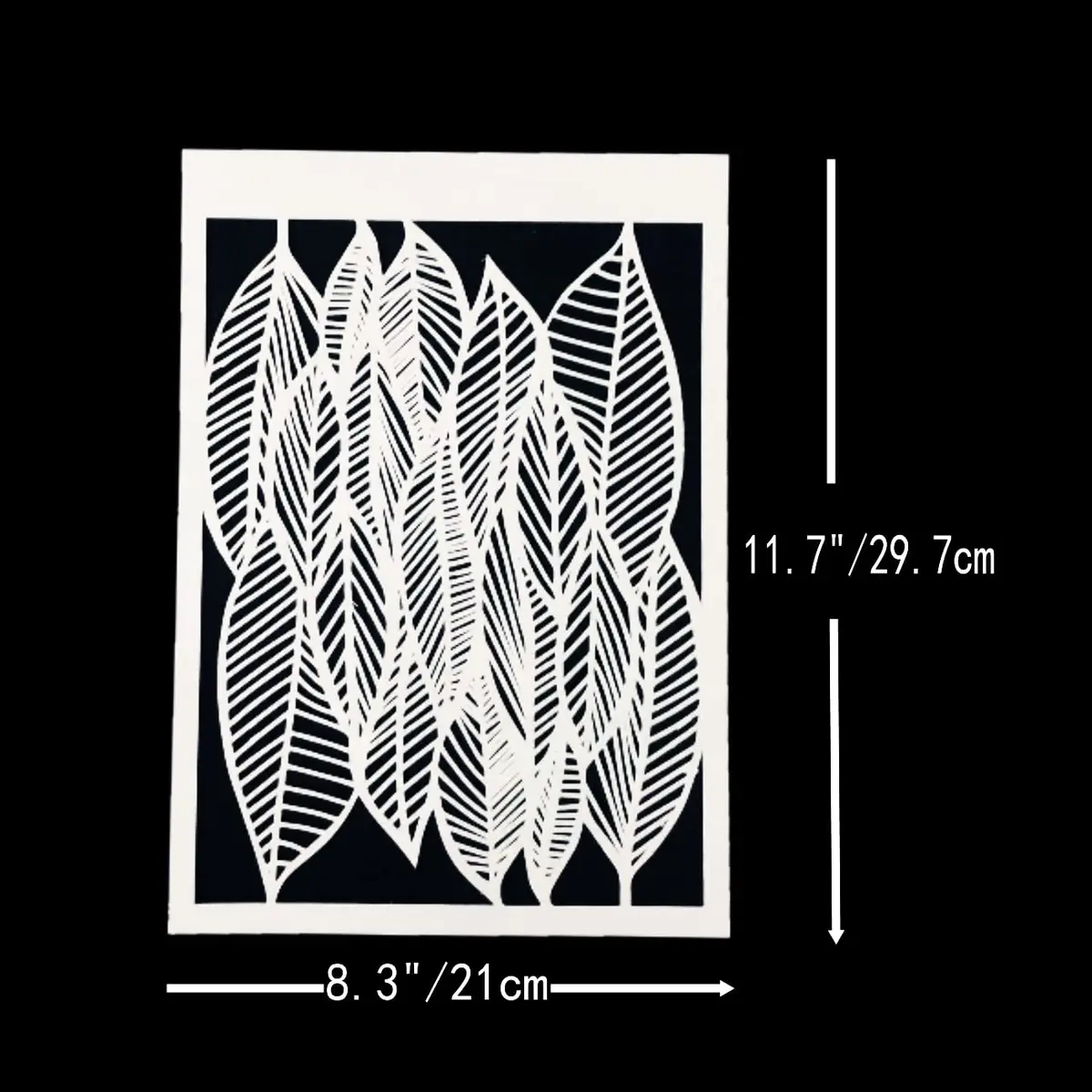 TIAMECH 6 Pcs A4 Reusable Geometric Texture Stencils for Painting | Abstract Geometry Patterns, Easy to Clean, Eco-Friendly - view 6