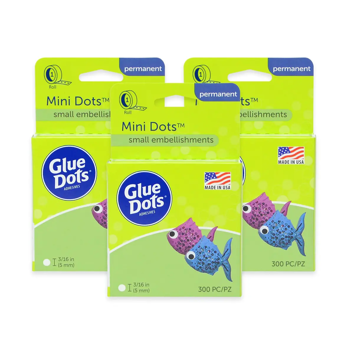 Glue Dots Mini Dots 3/16 inch | Strong Double-Sided Adhesive for Crafts & DIY Projects - main product image