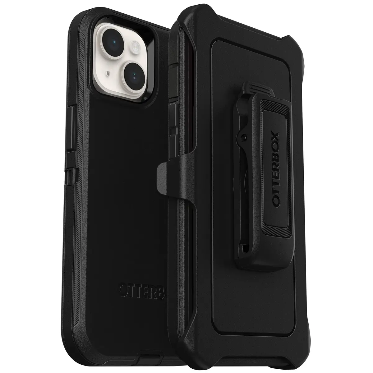 OtterBox Defender Series Case for iPhone 14 & iPhone 13 - Black, Rugged & Durable, with Port Protection & Holster Clip Kickstand (114 g / 0.25 lb) - main product image