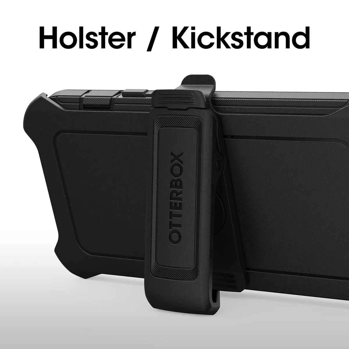 OtterBox Defender Series Case for iPhone 14 & iPhone 13 - Black, Rugged & Durable, with Port Protection & Holster Clip Kickstand (114 g / 0.25 lb) - view 6