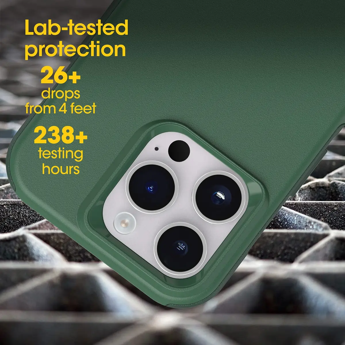 OtterBox Commuter Series Case for iPhone 14 Pro - Green | Slim & Tough, Antimicrobial, Port Protection - view 5