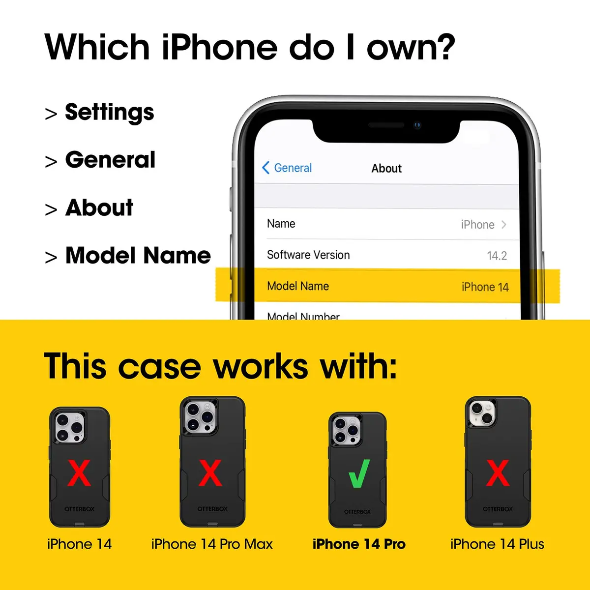 OtterBox Commuter Series Case for iPhone 14 Pro - Green | Slim & Tough, Antimicrobial, Port Protection - view 2