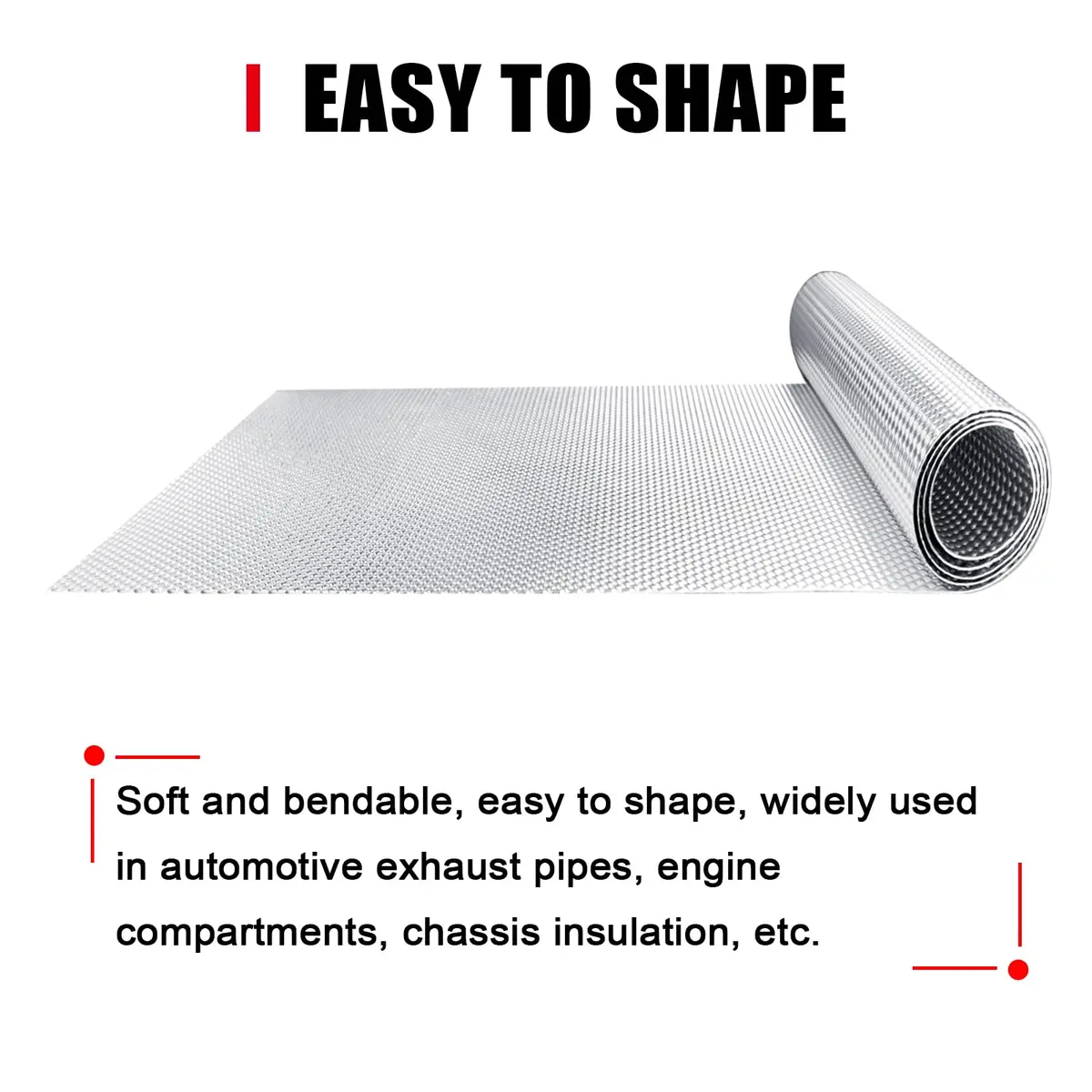 Peastorm Exhaust Heat Shield 15" x 39" | High-Temperature Aluminum Blocker - view 6