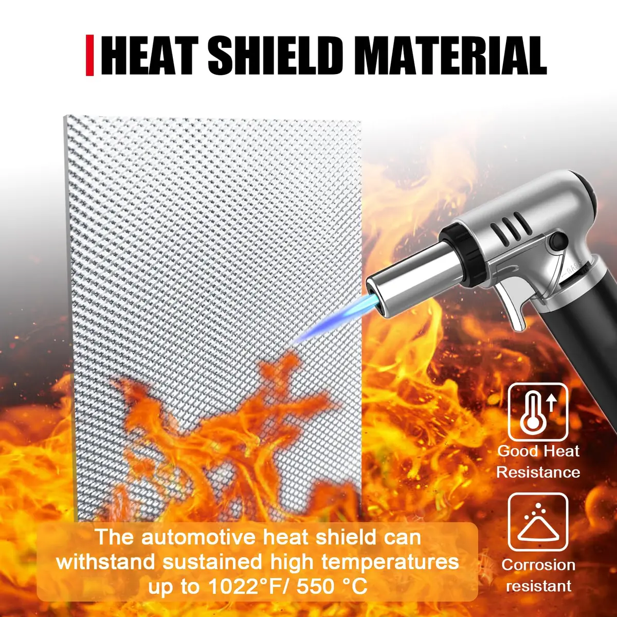 Peastorm Exhaust Heat Shield 15" x 39" | High-Temperature Aluminum Blocker - view 3