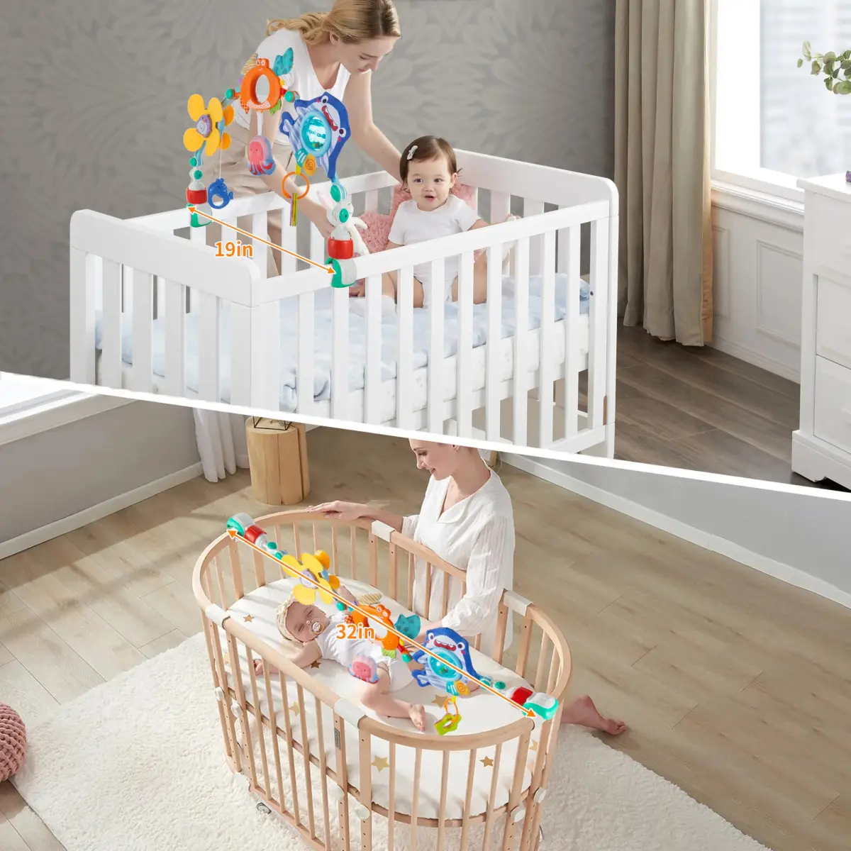 Lynncare Baby Stroller Arch Toy with Sensory Activity Toys, 20.48 oz (580 g) | BPA-Free, ASTM Certified - view 5