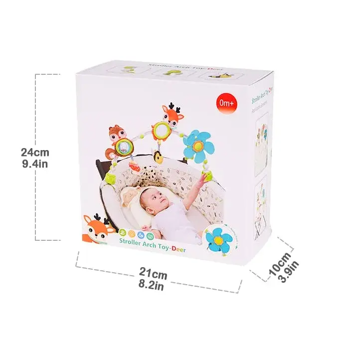 Lynncare Adjustable Arch Bassinet Toys for Infant & Baby | BPA-Free, Interactive Play for Motor Skills - view 7
