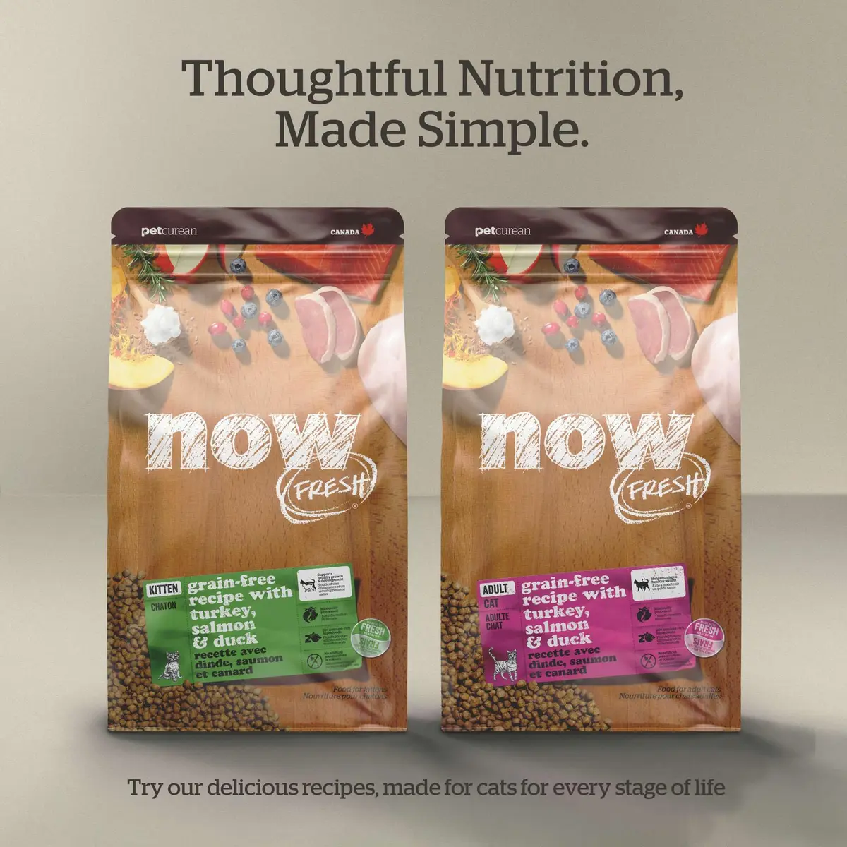 Now Fresh Senior Dry Cat Food, Turkey, Salmon & Duck, 16 lb | Grain-Free & Supports Aging Cats - view 5