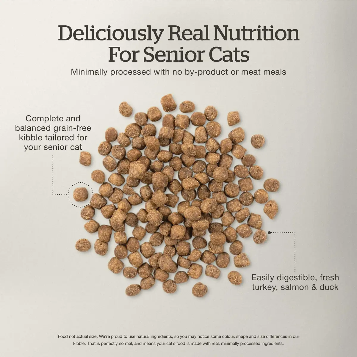Now Fresh Senior Dry Cat Food, Turkey, Salmon & Duck, 16 lb | Grain-Free & Supports Aging Cats - view 4