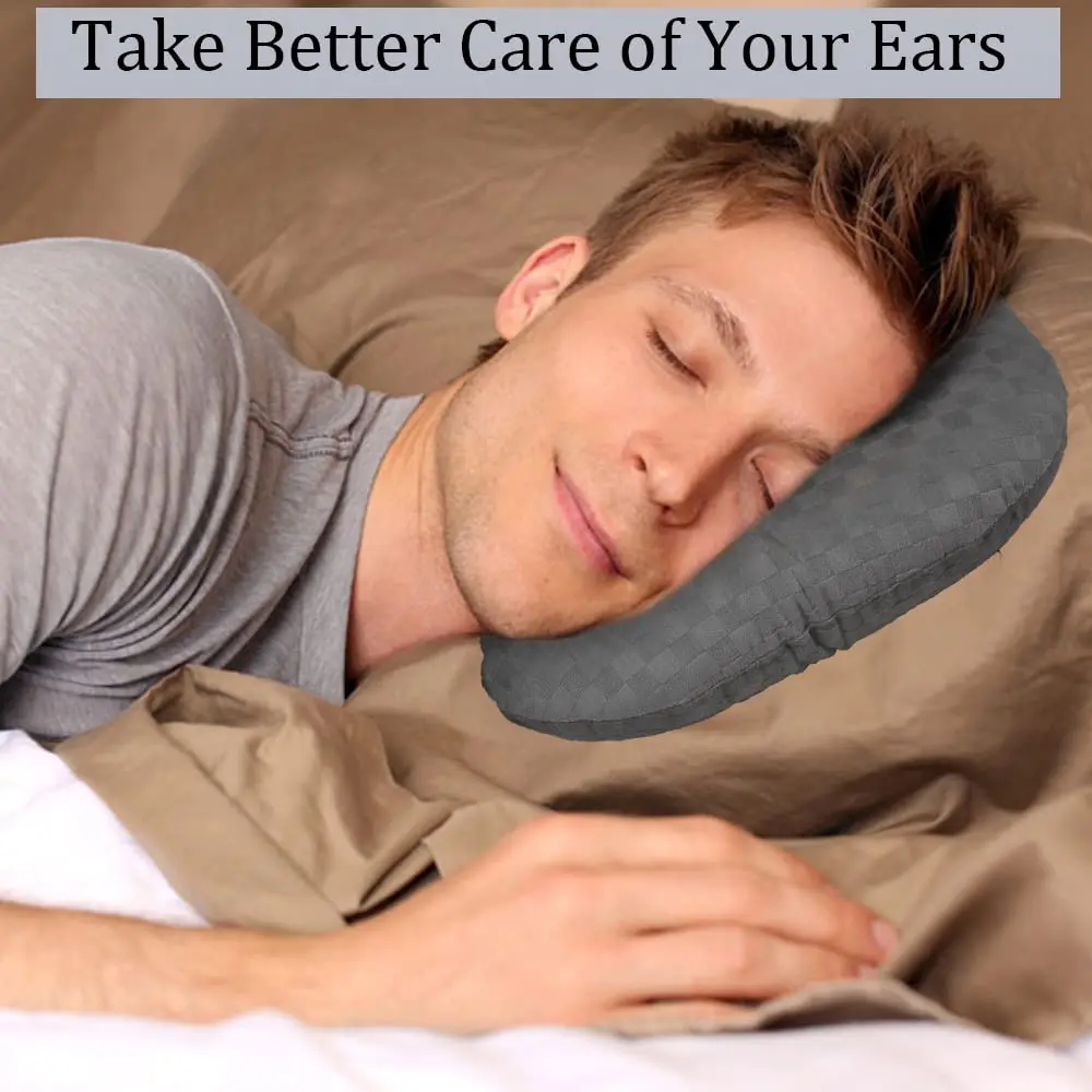 Wuronsa Ear Piercing Pillow with Hole for Cartilage Piercings | Adjustable, Breathable Cotton, Relieves Ear Pain (70-120 chars) - view 5