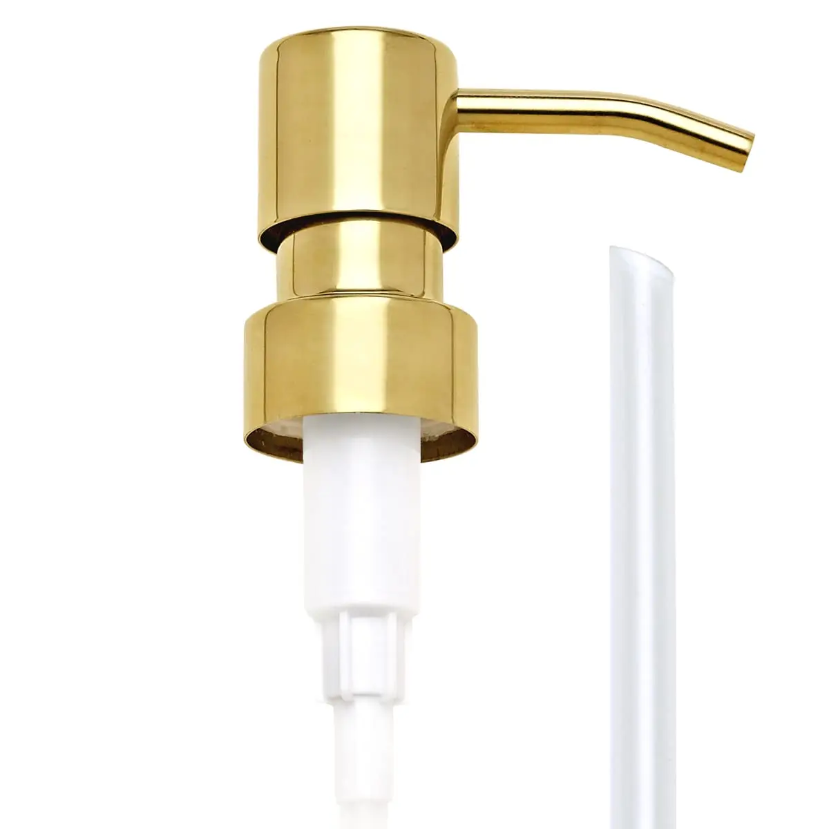 AUNRGO Gold Soap Dispenser Pump Replacement - Matte SUS 304 Rust Proof Stainless Steel | Standard 28/400 Neck - main product image
