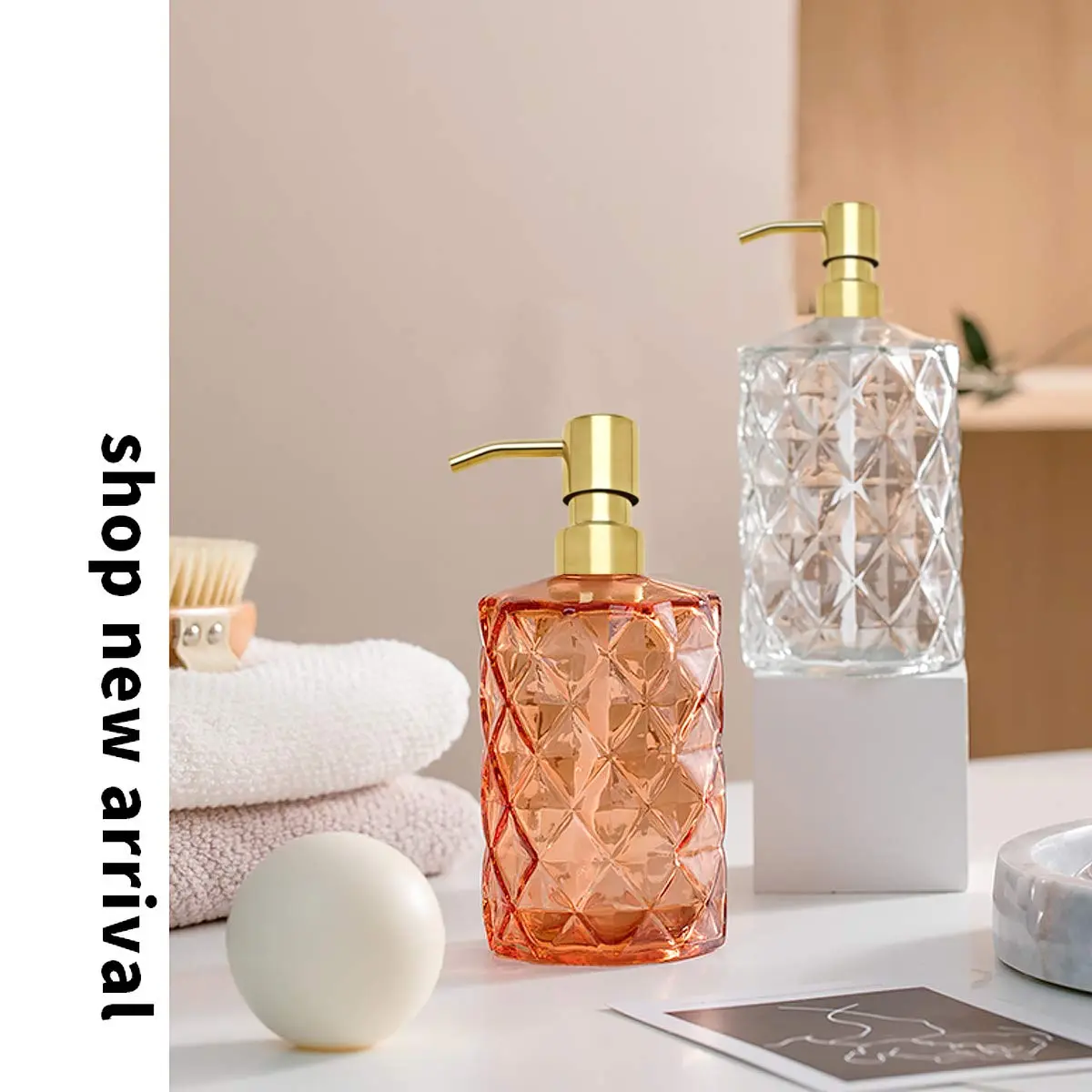 AUNRGO Gold Soap Dispenser Pump Replacement - Matte SUS 304 Rust Proof Stainless Steel | Standard 28/400 Neck - view 6