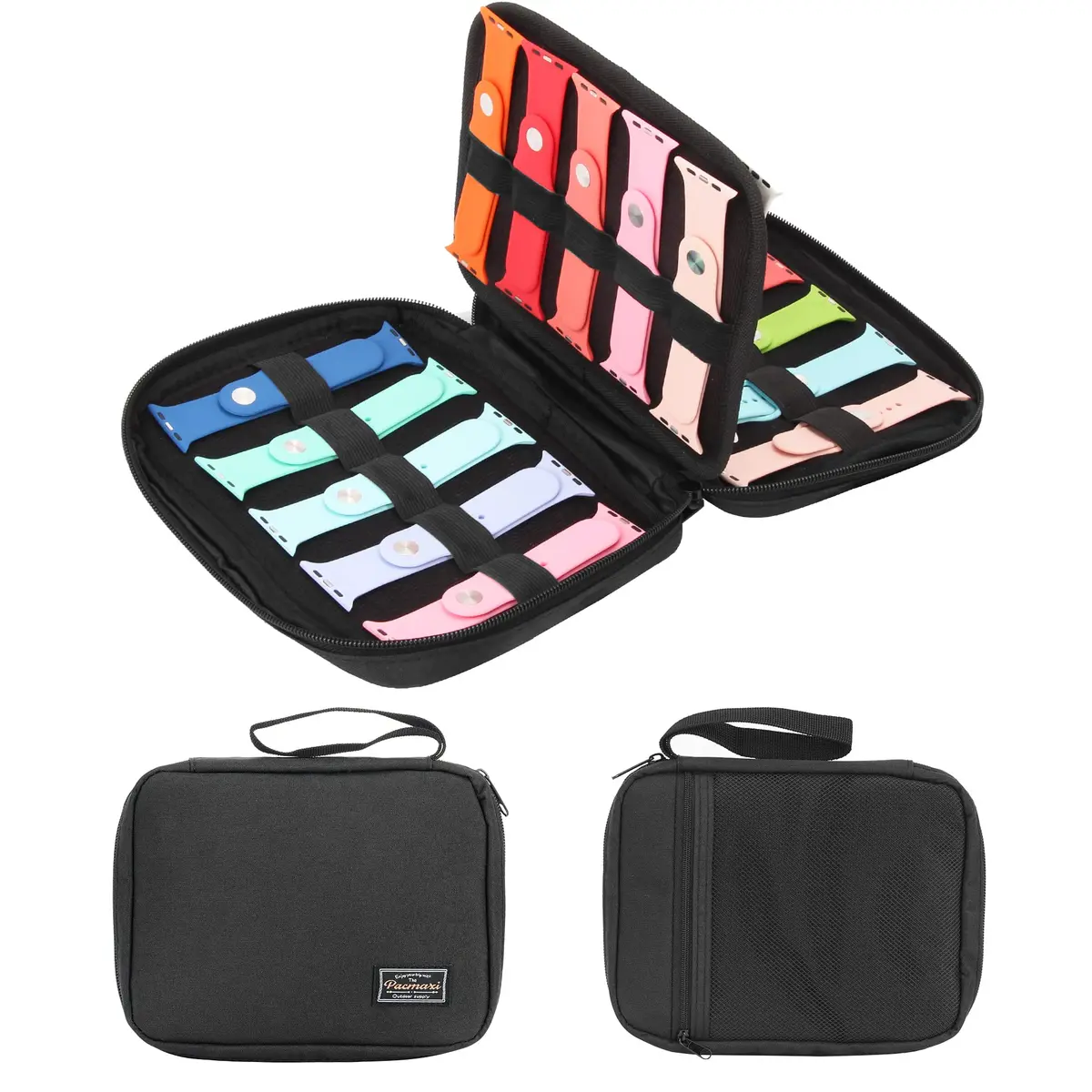 PACMAXI Watch Bands Storage Case | Holds 20 Watch Straps, Compact & Portable - main product image