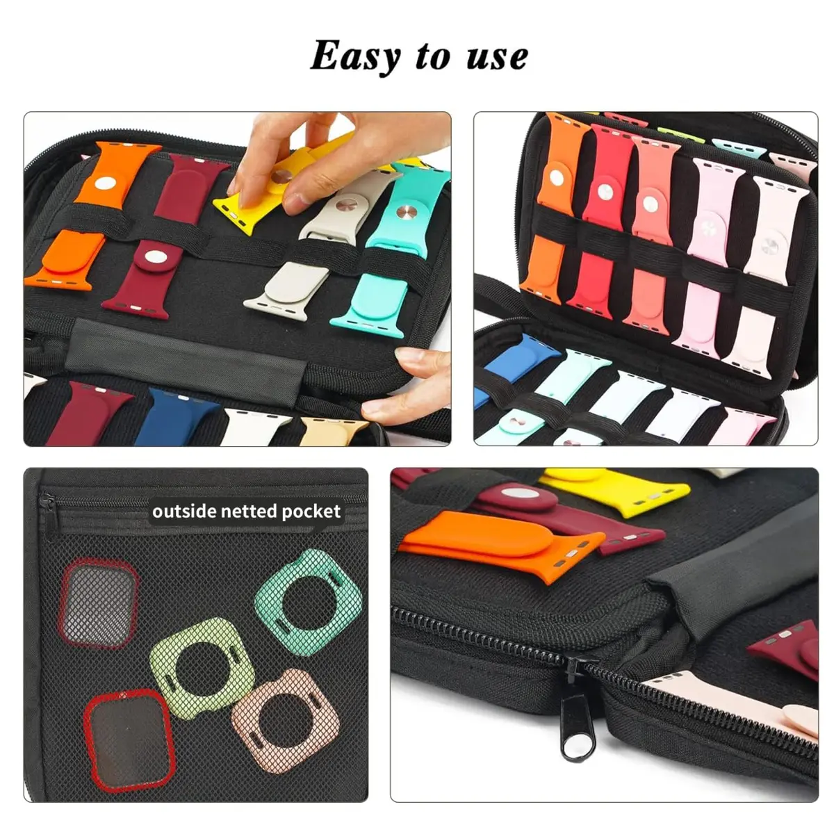 PACMAXI Watch Bands Storage Case | Holds 20 Watch Straps, Compact & Portable - view 5
