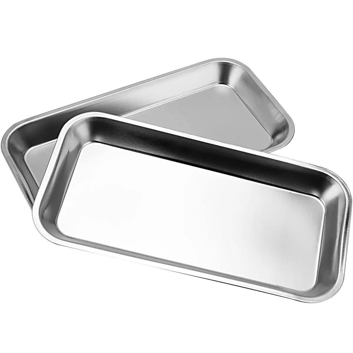HOZEON Stainless Steel Surgical Tray 10 Pack | 22.5 x 12 x 2 cm (8.86 x 4.72 x 0.78 inch) - view 4