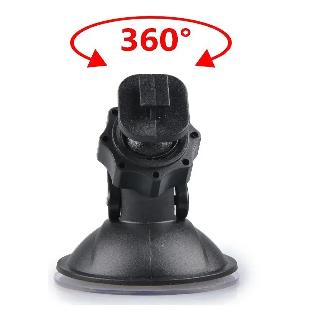 SSLHONG Black Dash Cam Suction Cup Mount Holder with 6 Adapters | Easy Install & Removal - view 4