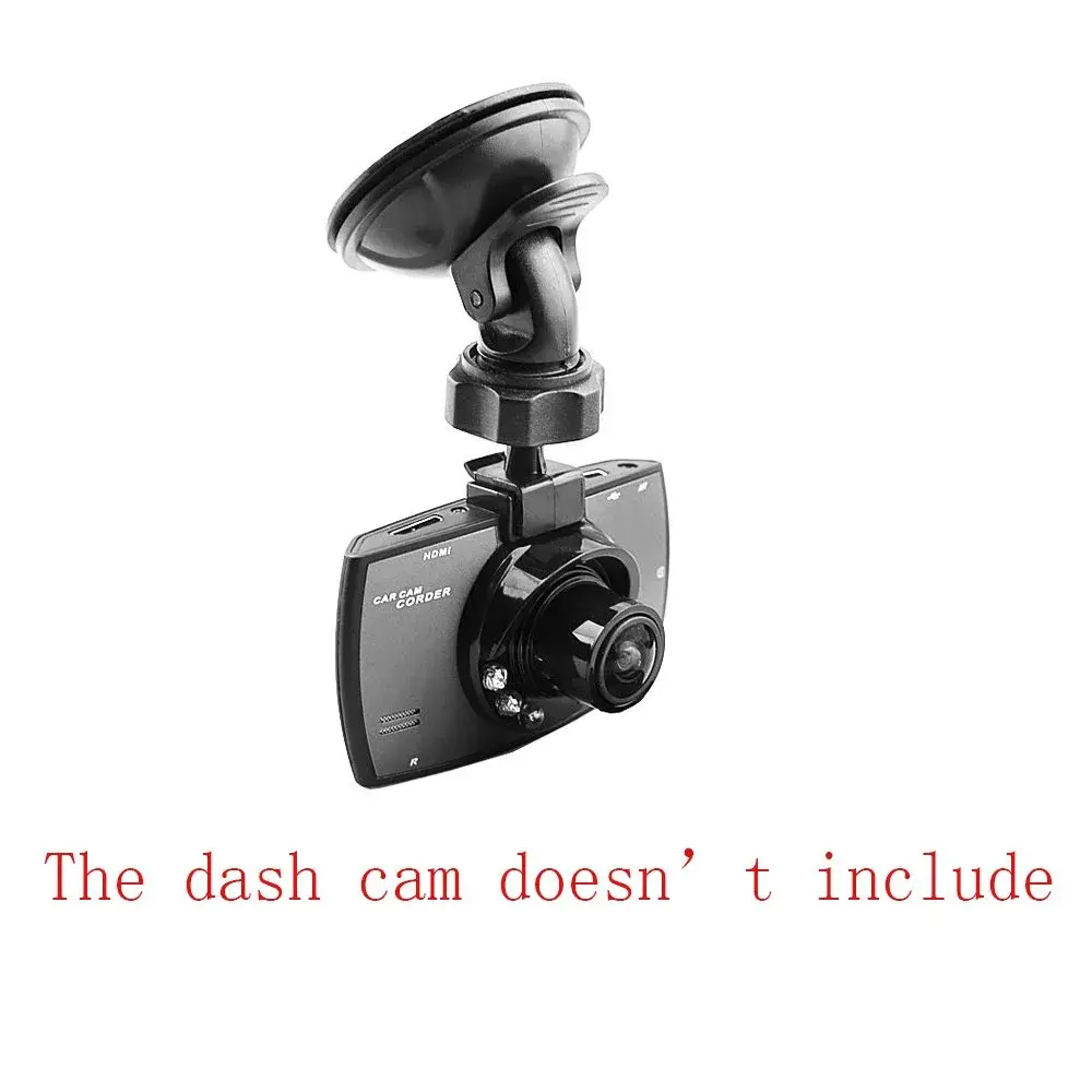 SSLHONG Black Dash Cam Suction Cup Mount Holder with 6 Adapters | Easy Install & Removal - view 3