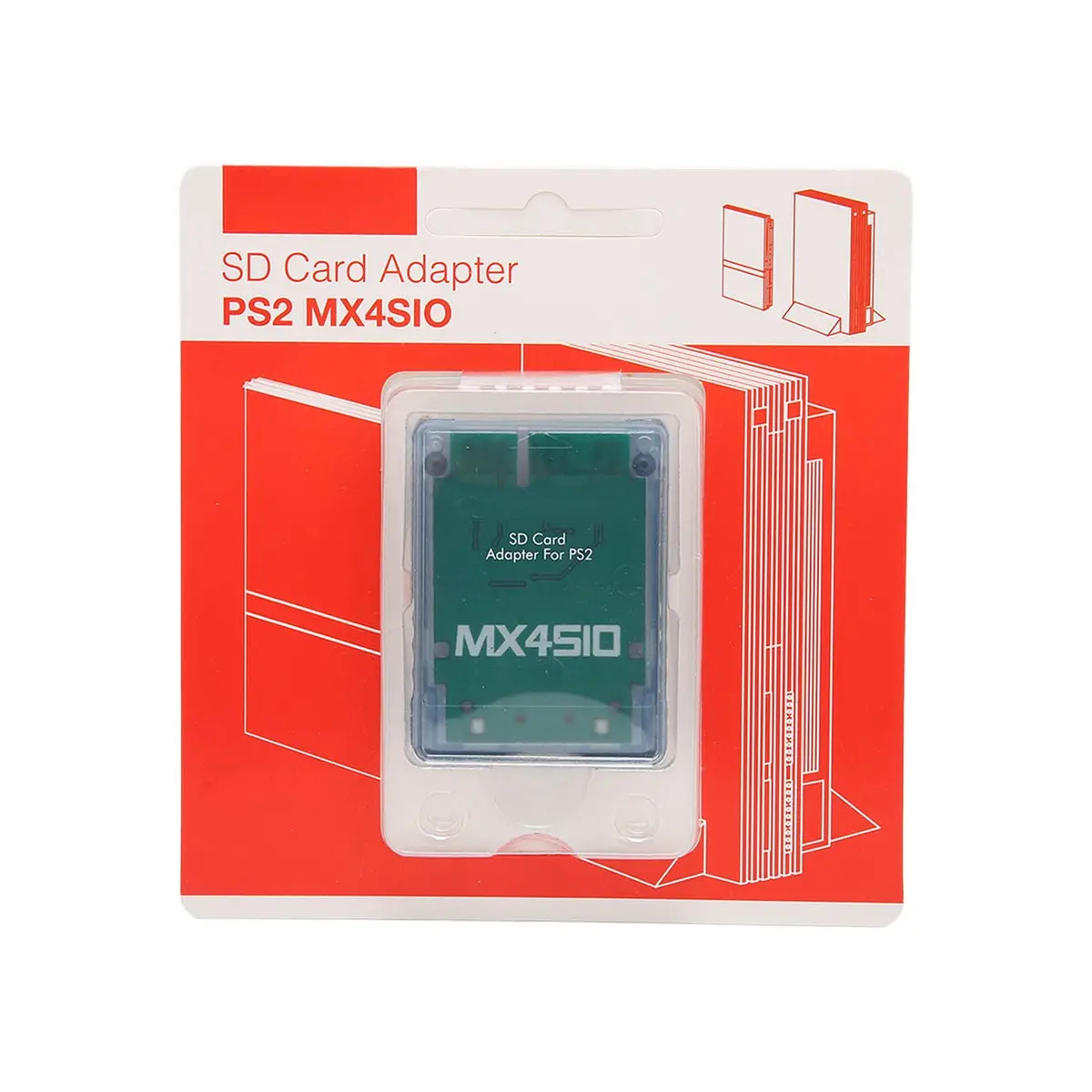 Yoidesu Memory Adapter for PS2 Fat Console | Blue ABS Card Reader for SIO2SD (70-120 chars) - view 6