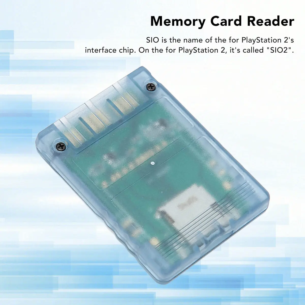 Yoidesu Memory Adapter for PS2 Fat Console | Blue ABS Card Reader for SIO2SD (70-120 chars) - view 3