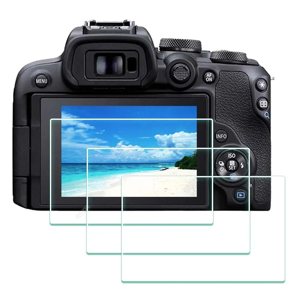 ULBTER 9H Tempered Glass Screen Protector for Canon EOS R10 / EOS R100 Camera LCD (3 Pack) | Anti-Bubble, Anti-Scratch, 99.99% HD Clarity - main product image