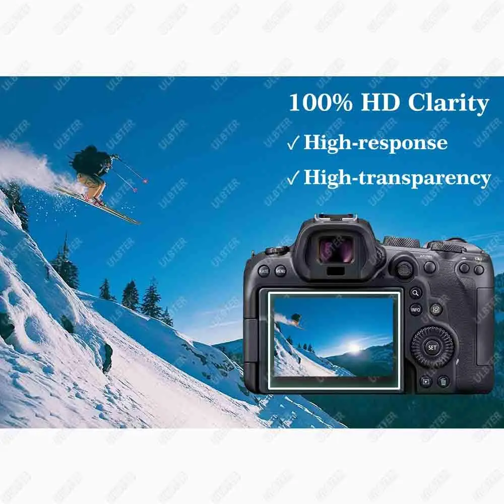 ULBTER 9H Tempered Glass Screen Protector for Canon EOS R10 / EOS R100 Camera LCD (3 Pack) | Anti-Bubble, Anti-Scratch, 99.99% HD Clarity - view 5