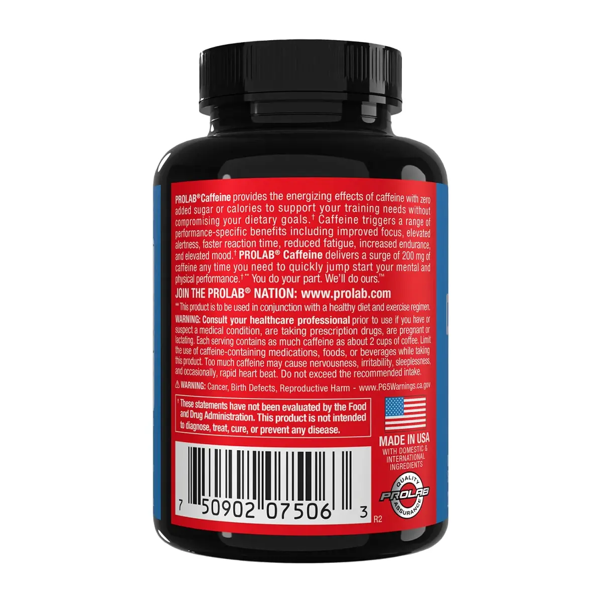 ProLab Caffeine 200mg Tablets, 200 Count | Energy, Focus & Endurance - view 4