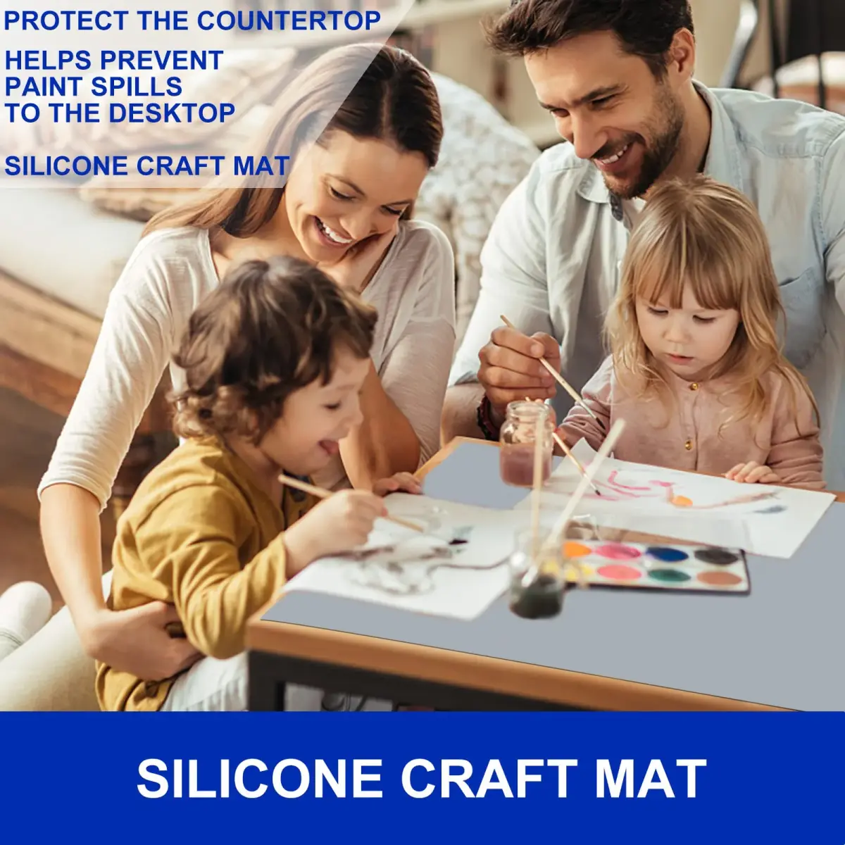 Kazualv Silicone Countertop Mat 60cm x 40cm | Heat Resistant & Waterproof Protector - view 7