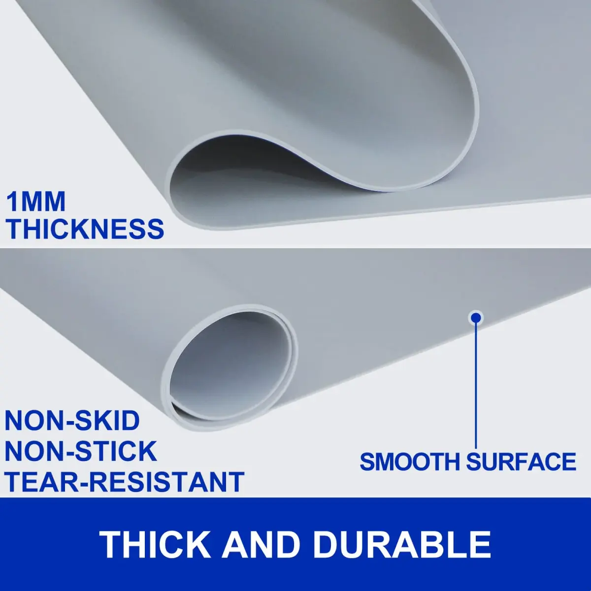 Kazualv Silicone Countertop Mat 60cm x 40cm | Heat Resistant & Waterproof Protector - view 2