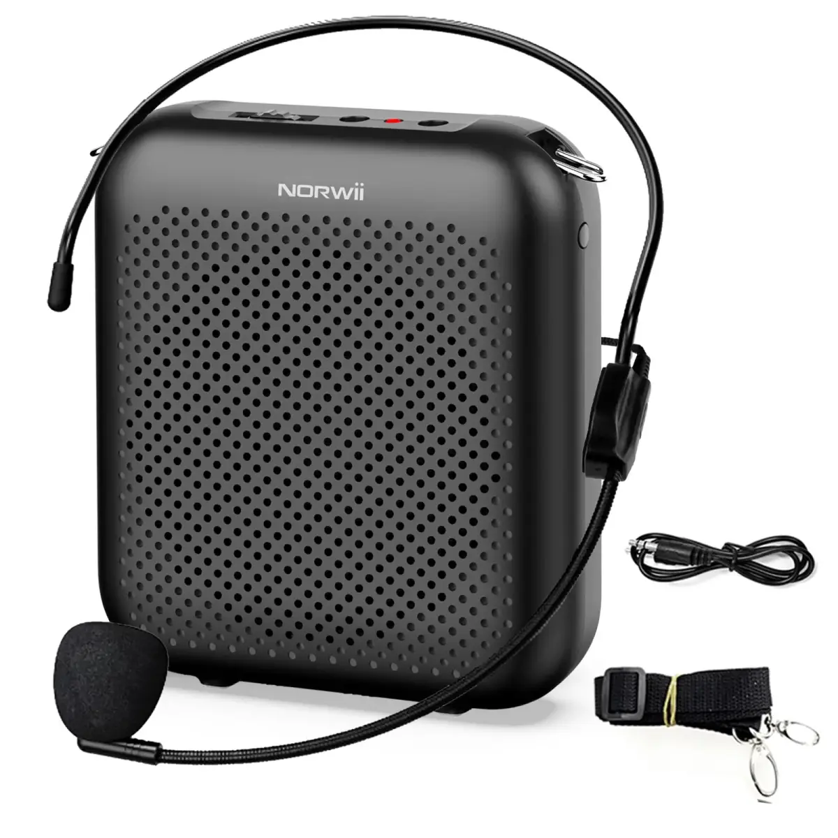 Norwii Portable Voice Amplifier with Wired Microphone Headset - 10W, 4000mAh, 30-Hour Battery | Loud & Clear Sound for Teachers - main product image