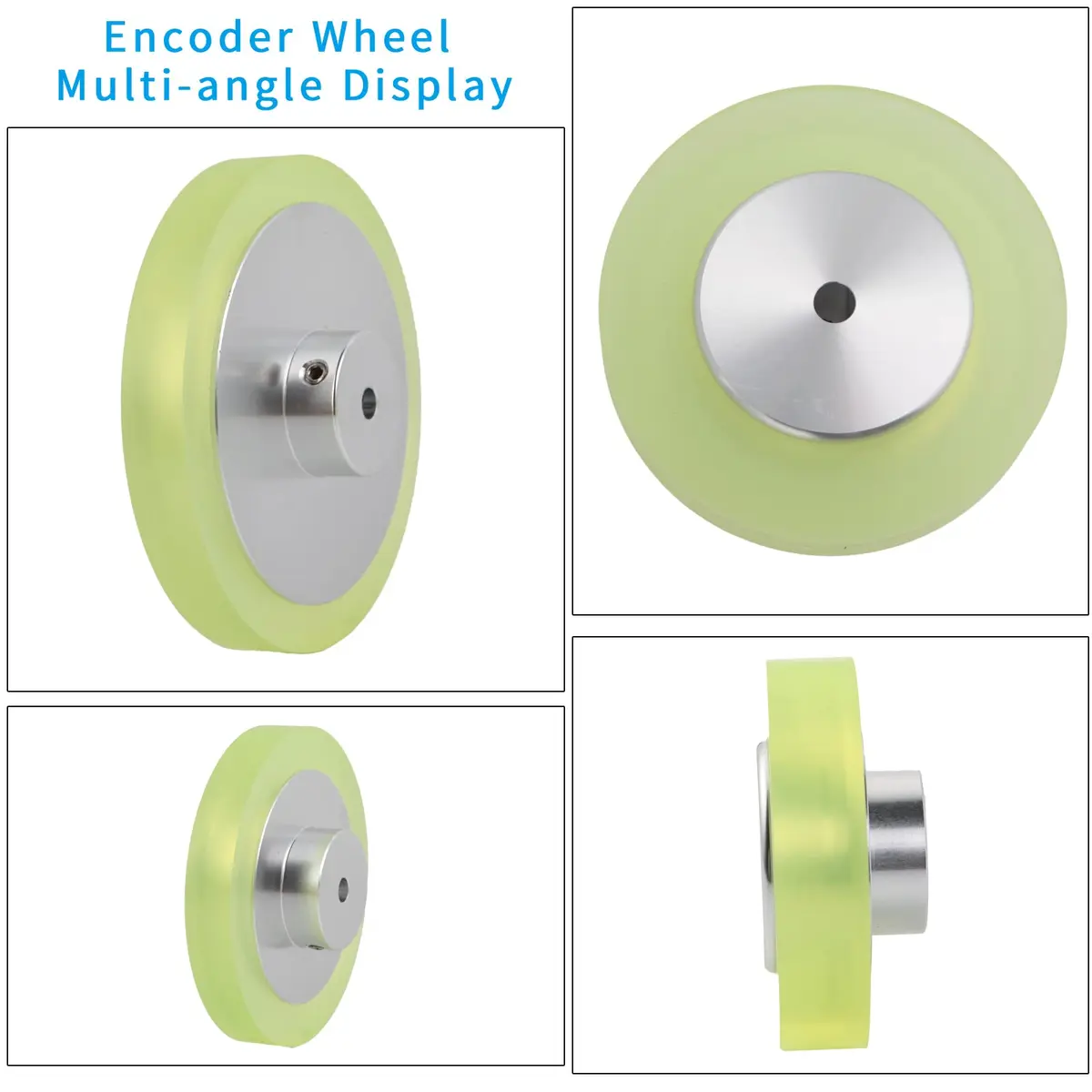 KOKISO OVW Rotary Encoder Wheel, Polyurethane Rubber Wheel 300mm (11.81 inch) Hole Diameter 6mm (0.24 inch) | Industrial Automation Component - view 3