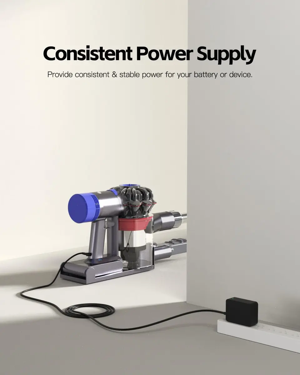 Superer 30.45V Replacement for Dyson V10 V11 Charger | 33W, 1.1A, 110V Input, Black - view 6