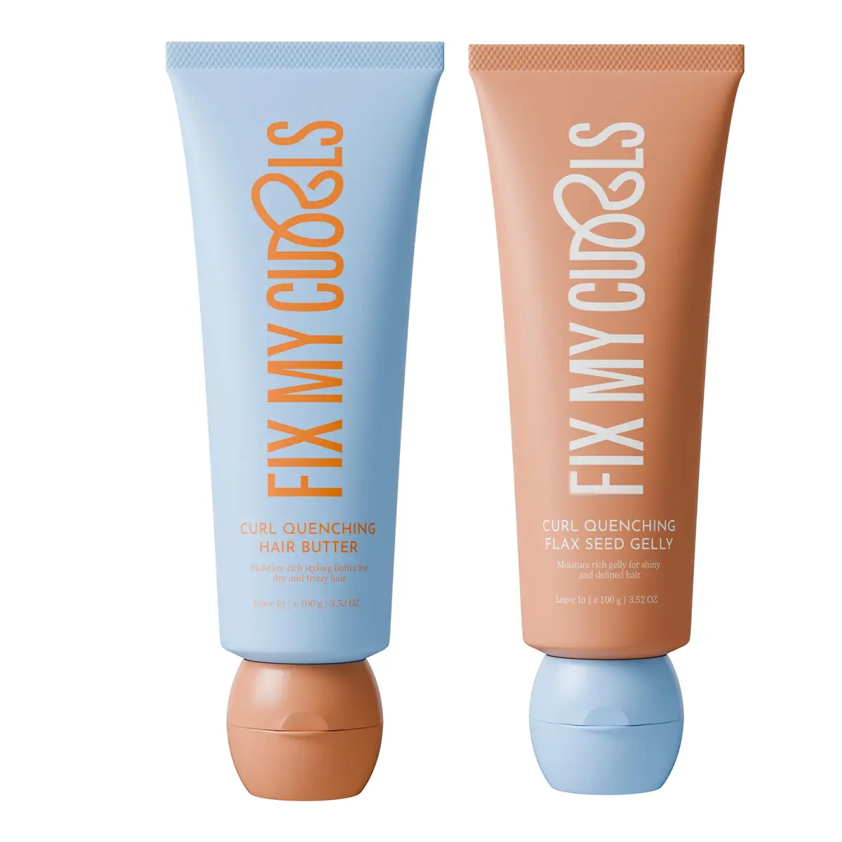 Fix My Curls Curl Quenching Moisture Styling Duo | For Curly, Wavy, Dry, Frizzy Hair | 210ml (7.05 Fl Oz) | Vegan & Toxin-Free - main product image