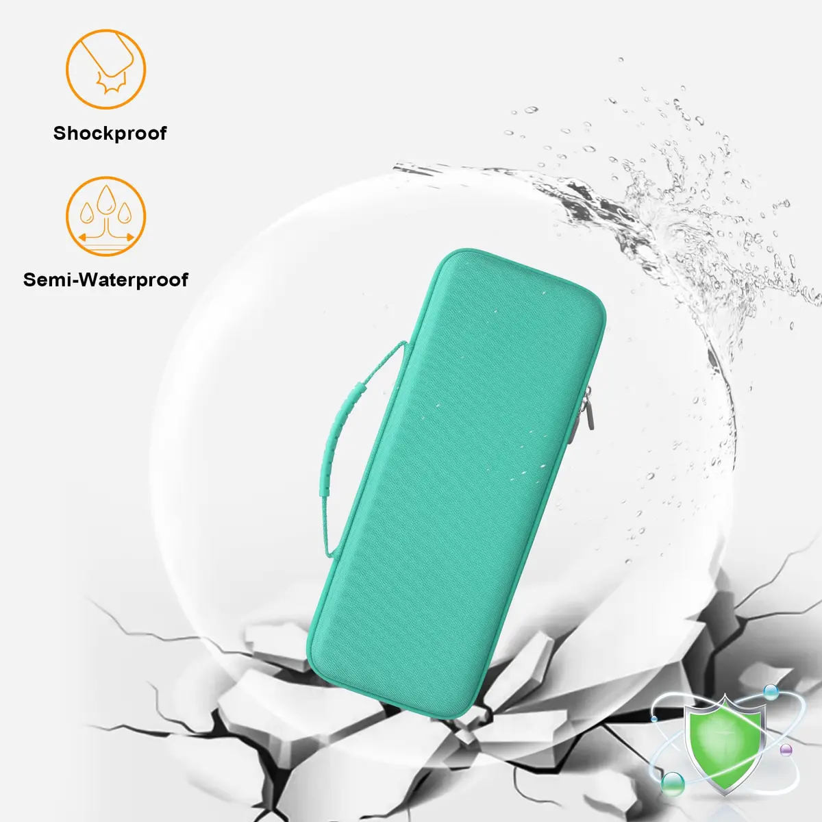 Canboc Case for Logitech POP Keys Mechanical Wireless Keyboard & POP Mouse | Portable, Waterproof, Mint Green - view 6