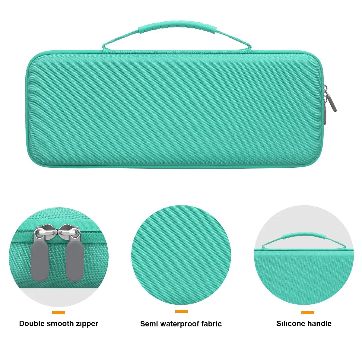 Canboc Case for Logitech POP Keys Mechanical Wireless Keyboard & POP Mouse | Portable, Waterproof, Mint Green - view 3