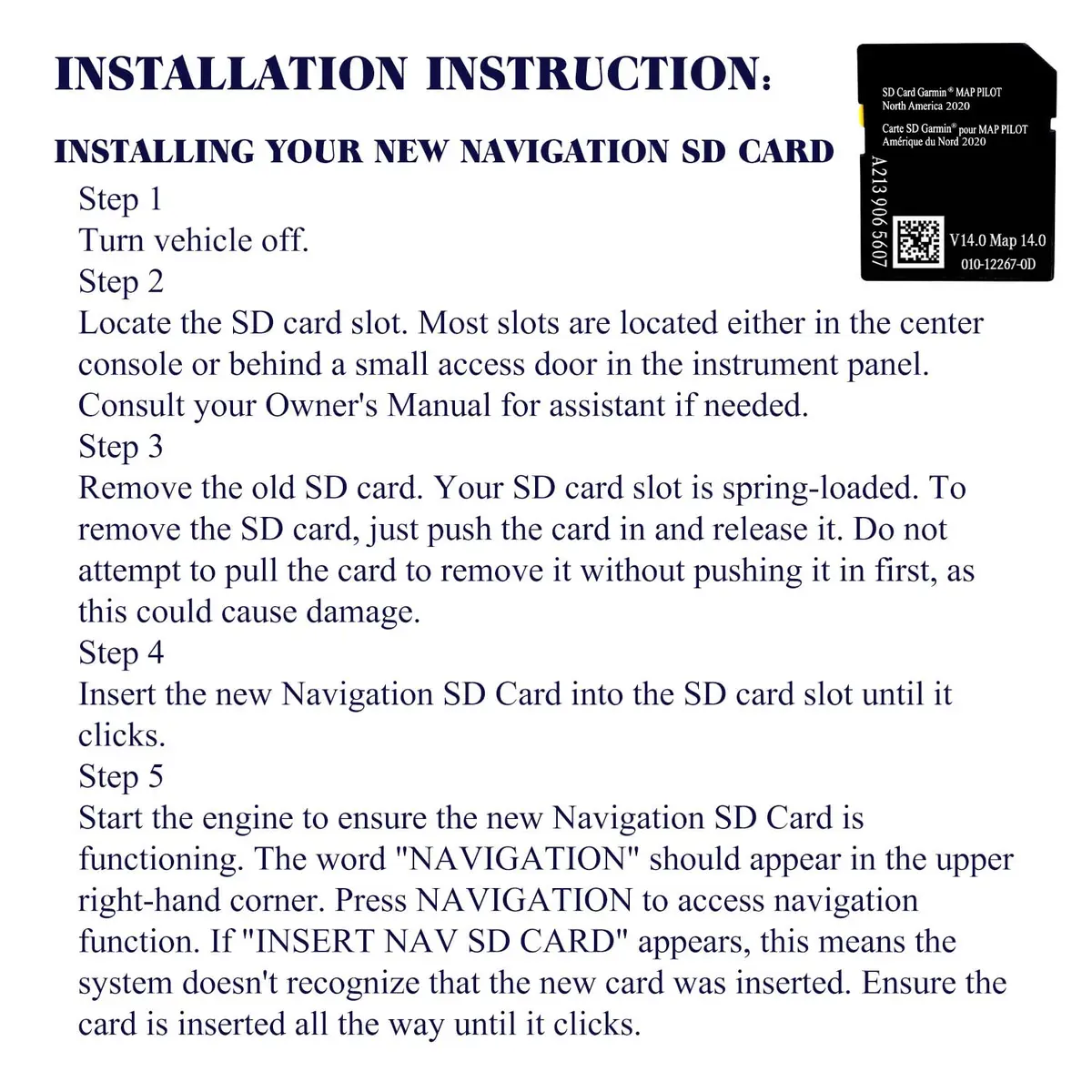 Ulfeng Navigation SD Card Map for Mercedes E-Class, GLC & C-Class | Version 14.0 | USA/Canada/Mex - view 5