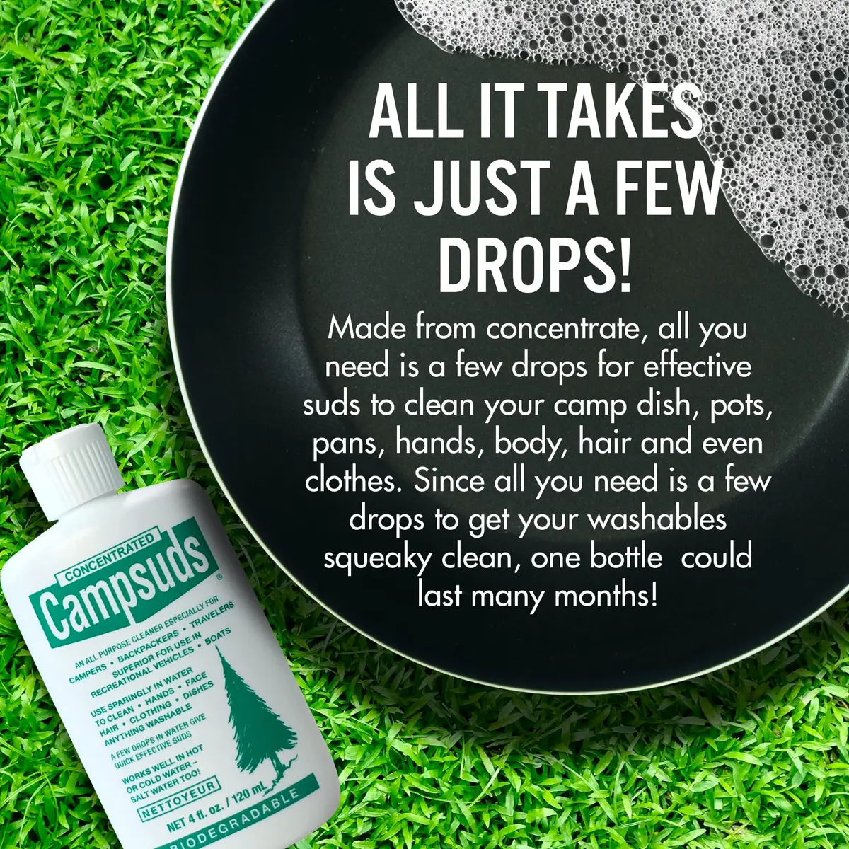CONCENTRATED CAMPSUDS Sierra Dawn Biodegradable Camping Soap, 4 Oz | All-Purpose Outdoor Wash for Camping & Hiking - view 5