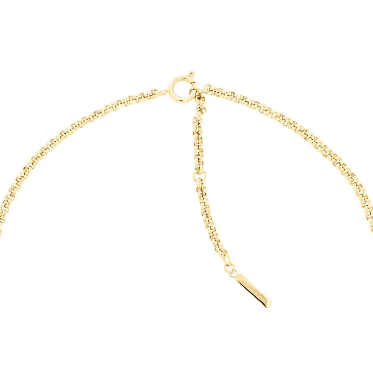 Calvin Klein Women's Alluring Ionic Plated Gold Steel Pendant Necklace | Heart Charm, 16" + 2" Extender - view 3