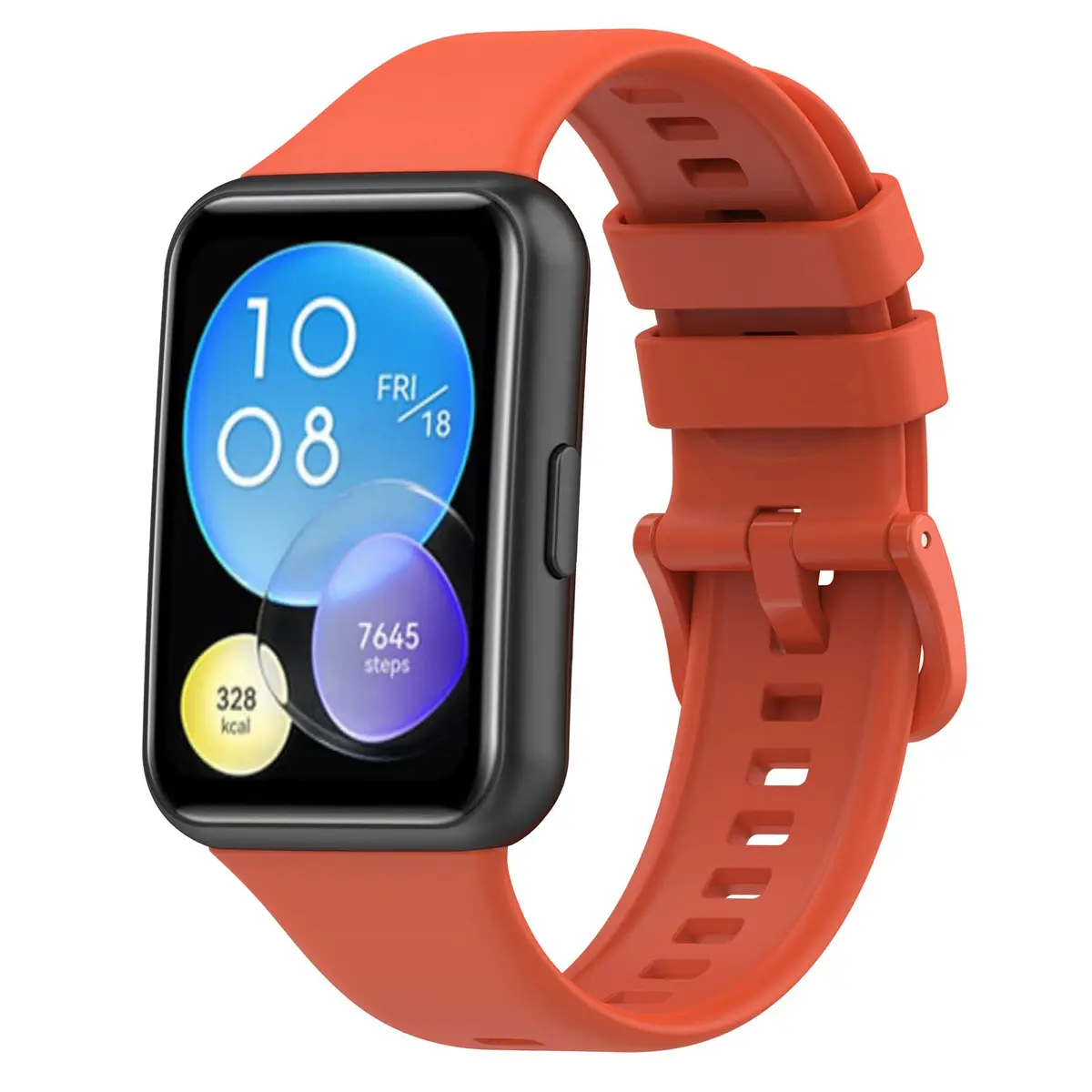 TenCloud 3-Pack Silicone Watch Bands for Huawei Watch Fit 2 | Sport & Fashion Style, Adjustable Fit, No Fading - view 6
