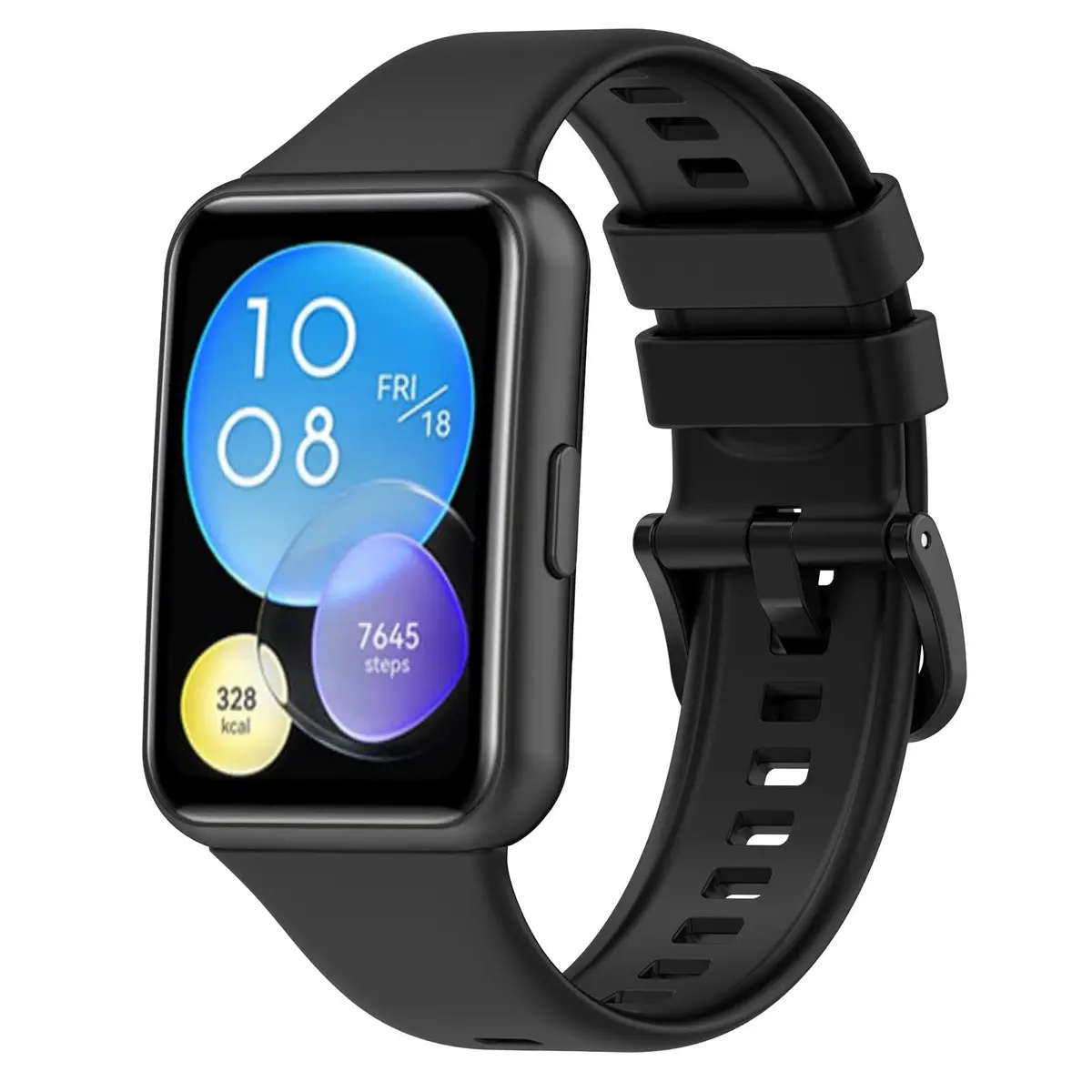TenCloud 3-Pack Silicone Watch Bands for Huawei Watch Fit 2 | Sport & Fashion Style, Adjustable Fit, No Fading - view 8